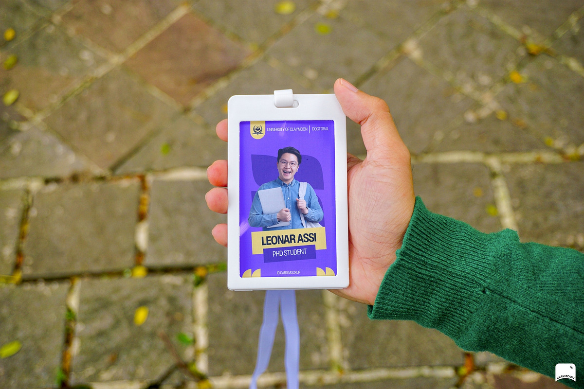 Realistic Photo ID Card Mockup, a Product Mockup by Claymoon Lab (Photo 4 of 6)
