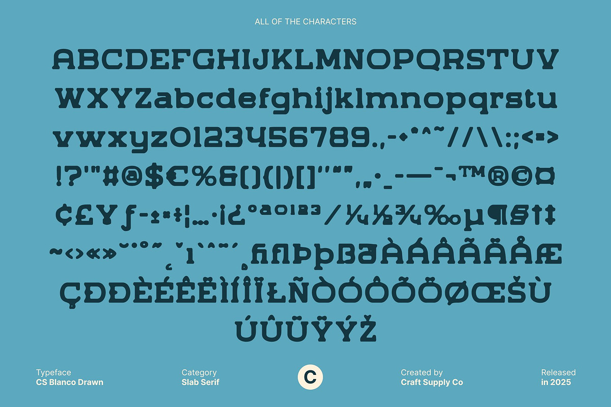 CS Blanco Drawn, a Slab Serif Font by Craft Supply Co. (Photo 8 of 8)