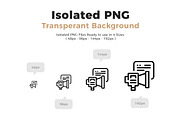 260 Business Line Icons Collection, an Outline Icon by Just Icon (Thumbnail 4 of 6)