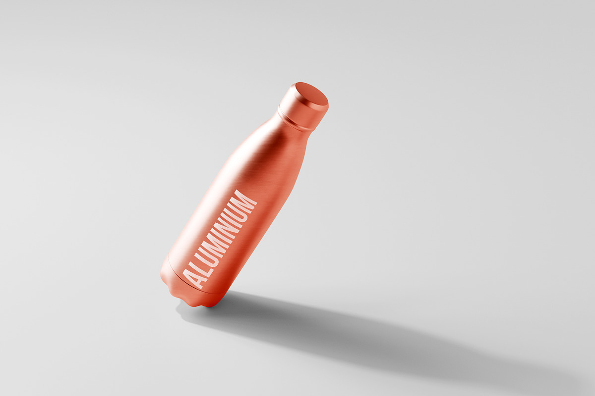 Aluminum Water Bottle Mockup Bundle, a Packaging Mockup by pmvch (Photo 26 of 51)