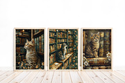 Cats in the Library, a Background Graphic by Curve Design (Thumbnail 6 of 7)