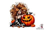 Spooky Halloween Girls PNG Bundle, a Graphic by Rina Akther (Thumbnail 2 of 11)