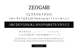 Zeogari Font