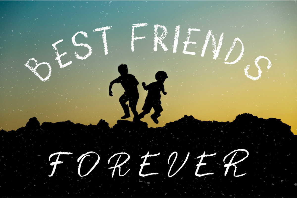 Dos Crayones 2 textured fonts, a Handwritten Font by Fat Hamster (Photo 12 of 18)