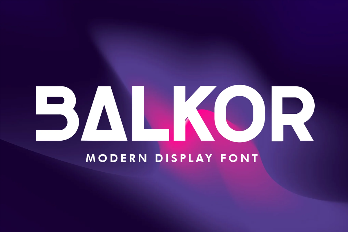 Balkor - Modern Font, a Sans Serif Font by Templatiostudio (Photo 1 of 7)