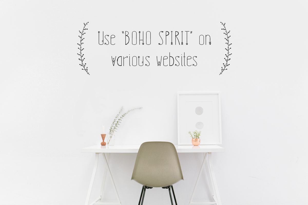 *BOHO SPIRIT* handwritten font+BONUS, a Script Font by CreativeFolks (Photo 14 of 16)