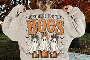 Just Here for the Boos Halloween PNG, a Seasonal Illustration by OK Design (Thumbnail 2 of 5)