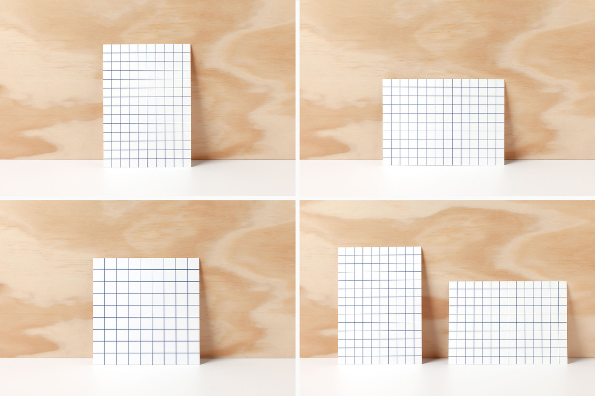 Card Wooden Background Mockup Bundle, a Product Mockup by Studio MVDM (Photo 2 of 8)