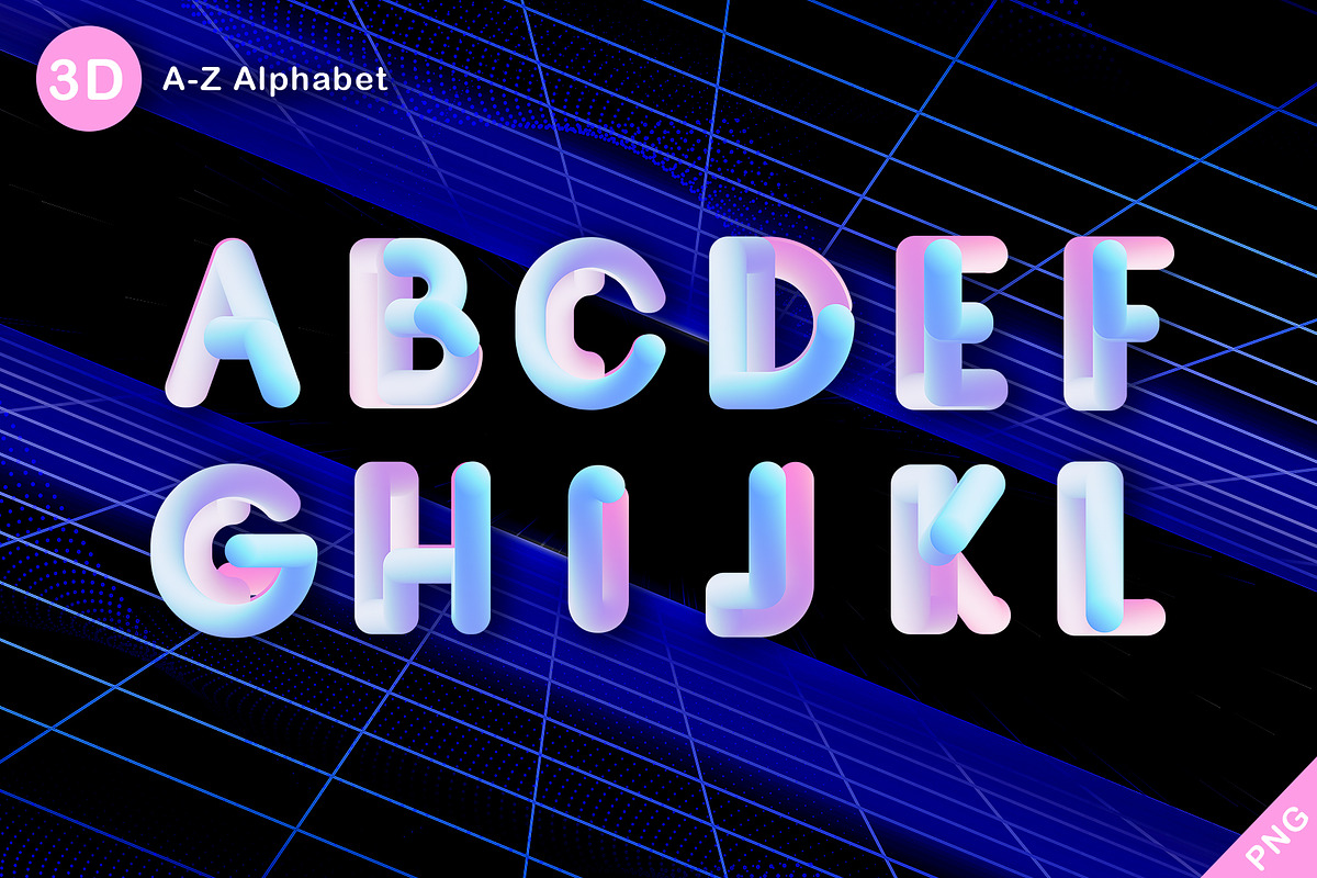 3D Blending Lettering, an Object 3D Model by VL Shop (Photo 4 of 5)