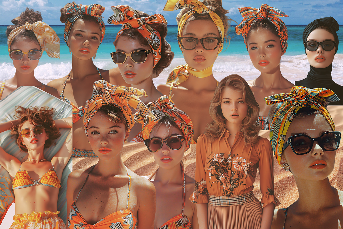 Retro summer collage - 300+ cutouts, an Object Graphic by Sofico (Photo 9 of 13)