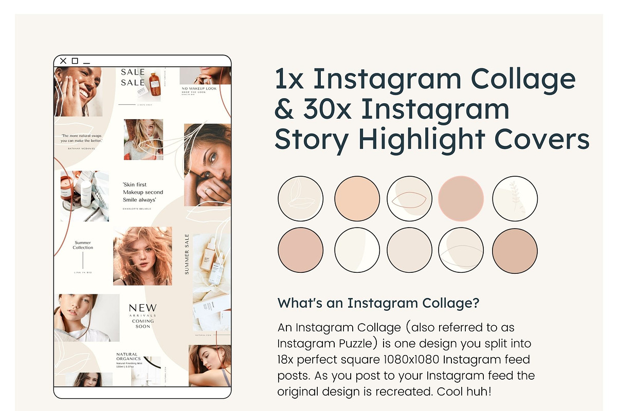 Natural Marketing Mega Bundle, a Social Media Template by Cultive Creative (Photo 6 of 11)