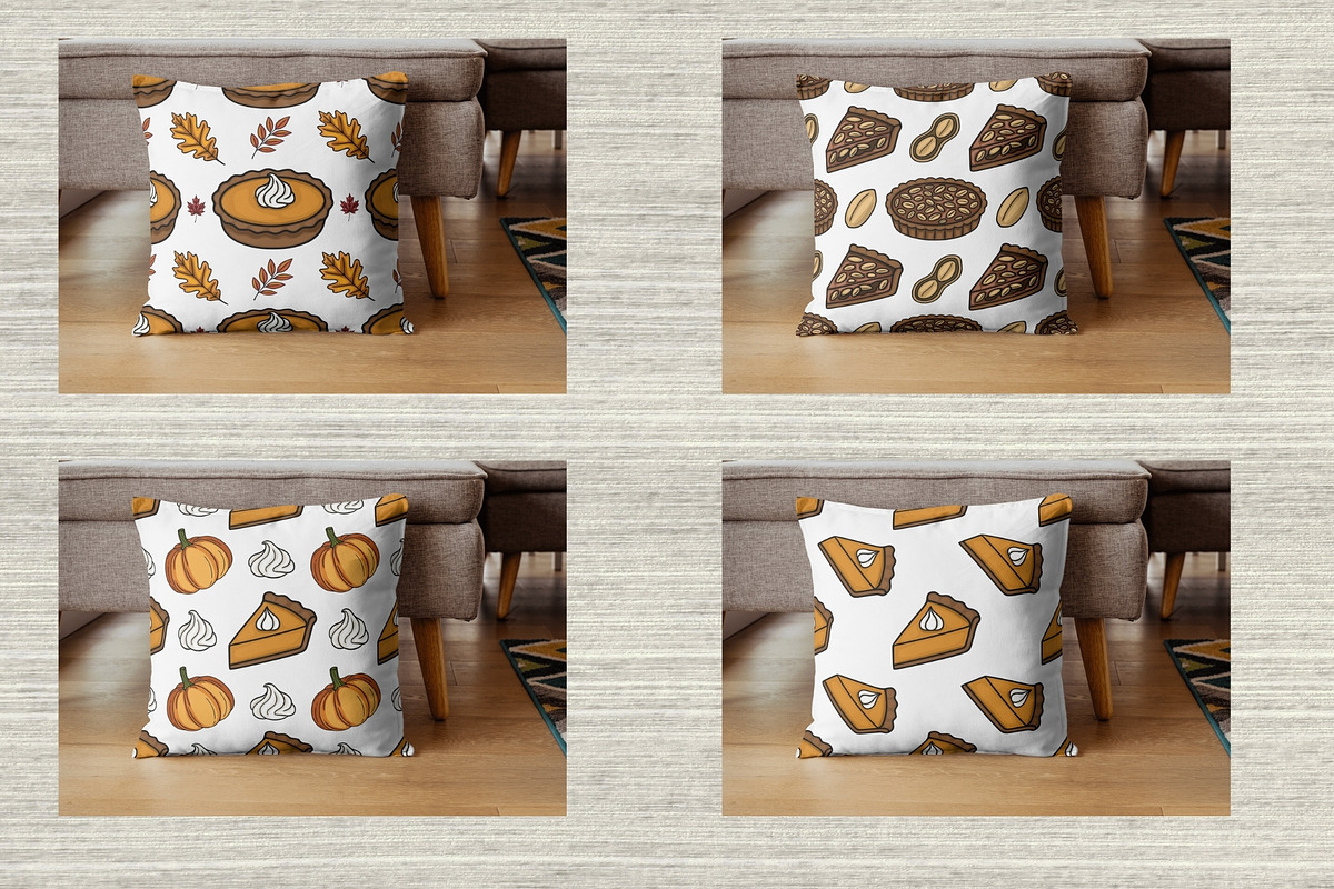Fall Pies: Patterns & Clipart Set, a Food Illustration by Elatedowl (Photo 8 of 12)