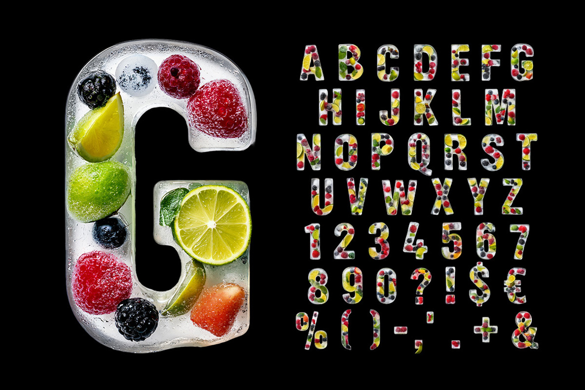 Berry Ice Cubes Font, a Sans Serif Font by Handmadefont (Photo 2 of 10)
