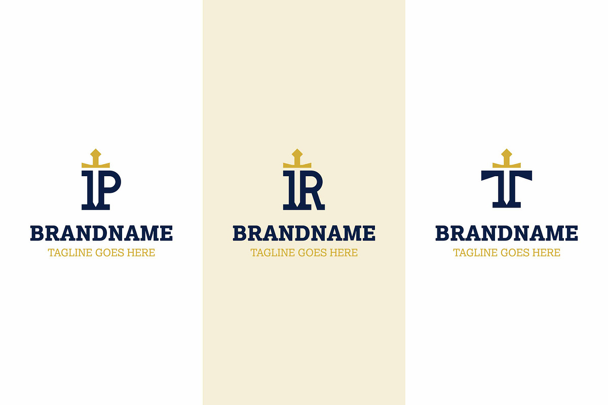 Letter P R T Sword Luxury Logo Set, a Branding & Logo Template by Pray Art Design Studio (Photo 1 of 2)