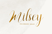 Milsey, a Script Font by Gatype (Thumbnail 1 of 5)