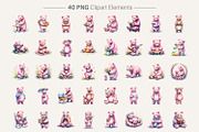 Vintage Mama Bear Sublimation PNG, an Illustration by Artnoy (Thumbnail 2 of 8)