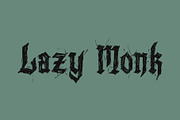 Lazy Monk, a Blackletter Font by Mirco Zett (Thumbnail 1 of 5)