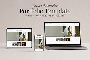 Wedding Photographer Framer Template, a Landing Page Template by vatesdesign