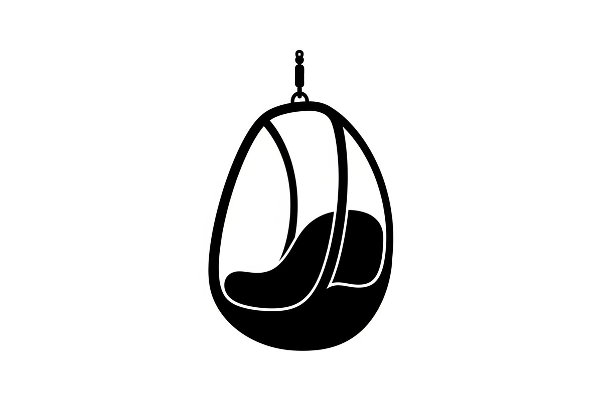 Hanging Egg Chair Silhouette Bundle, an Illustration by Designer_Momina (Photo 10 of 51)