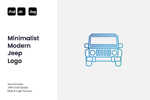 Minimalist Modern Jeep Logo, a Branding & Logo Template by Luxury Logos
