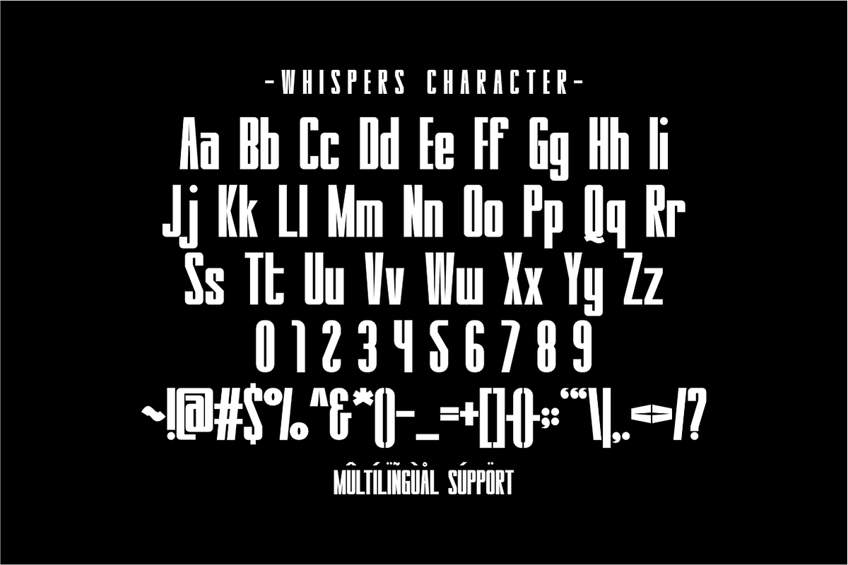 Whispers - Condensed Sans Serif, a Sans Serif Font by Pian45 Studio (Photo 7 of 8)