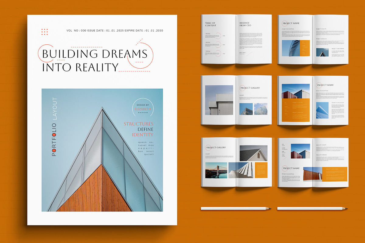 Architecture Portfolio Layout, a Brochure Template by MightyDesign (Photo 1 of 6)