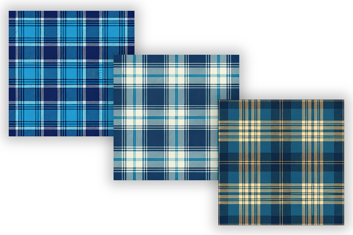 Blue Tartan Seamless Pattern, a Pattern Graphic by FloridPrintables (Photo 6 of 9)
