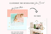 Instagram Templates Bright Fun Boho, a Social Media Template by Macarons and Mimosas (Thumbnail 3 of 8)