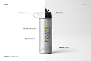 S. Steel 20 oz. Water Bottle Mockup, a Product Mockup by creatsy5 (Thumbnail 3 of 12)
