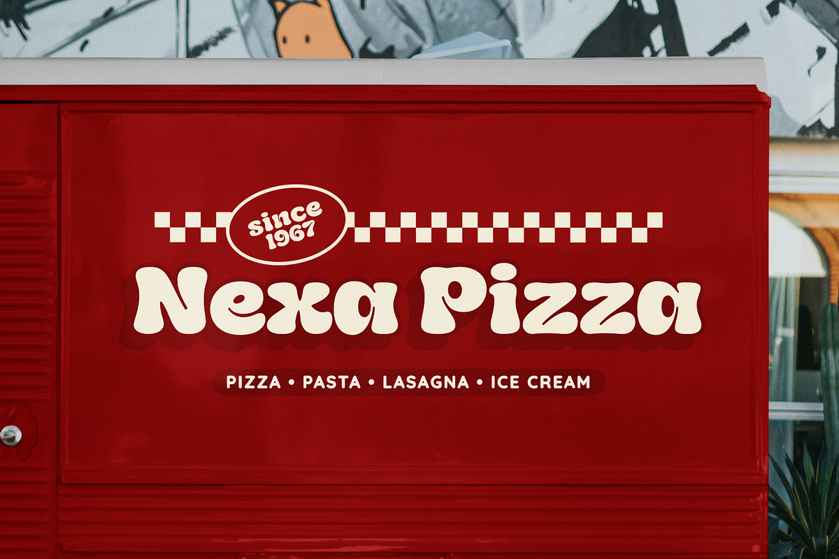 Zicho - A Groovy Inktrap Font, a Font by Ainun Jinan (Photo 3 of 10)