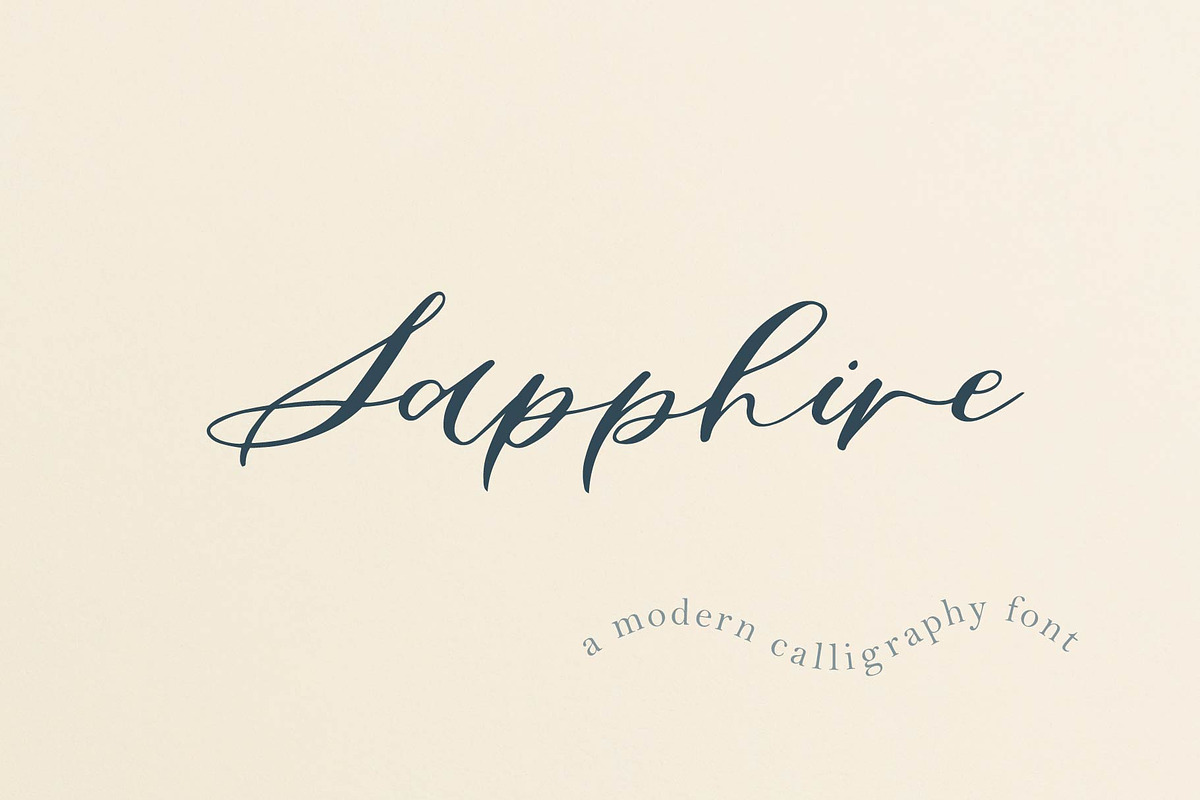 Sapphire Script Standard Version, a Handwritten Font by Design by Laney (Photo 13 of 13)
