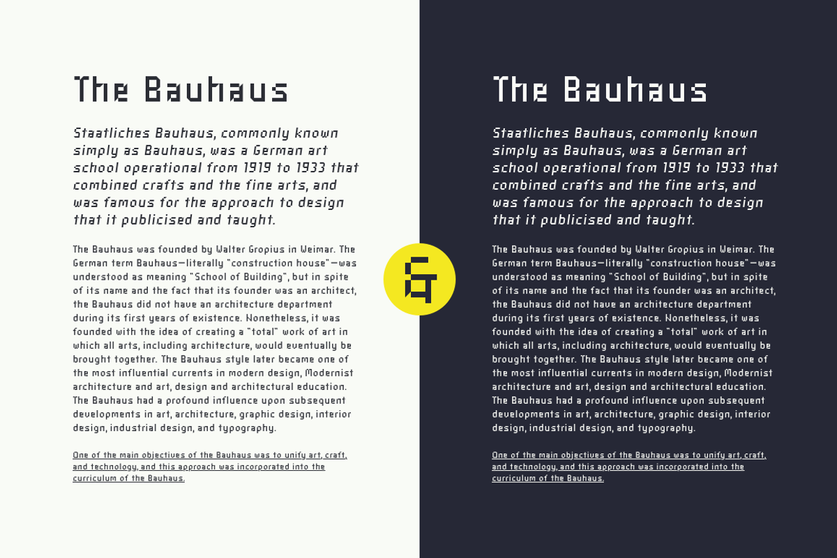 Industral typeface preview 3