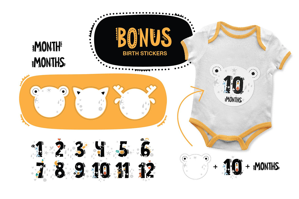 KIDS ZONE. 24 vector frames template, an Animal Illustration by Maru_art (Photo 6 of 7)