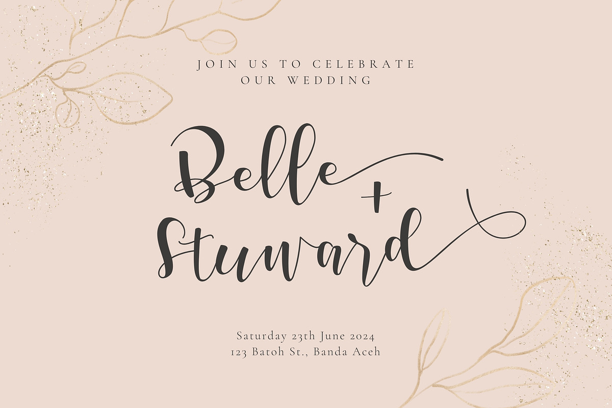 Marsha Belle, a Script Font by rudiSasori (Photo 5 of 32)