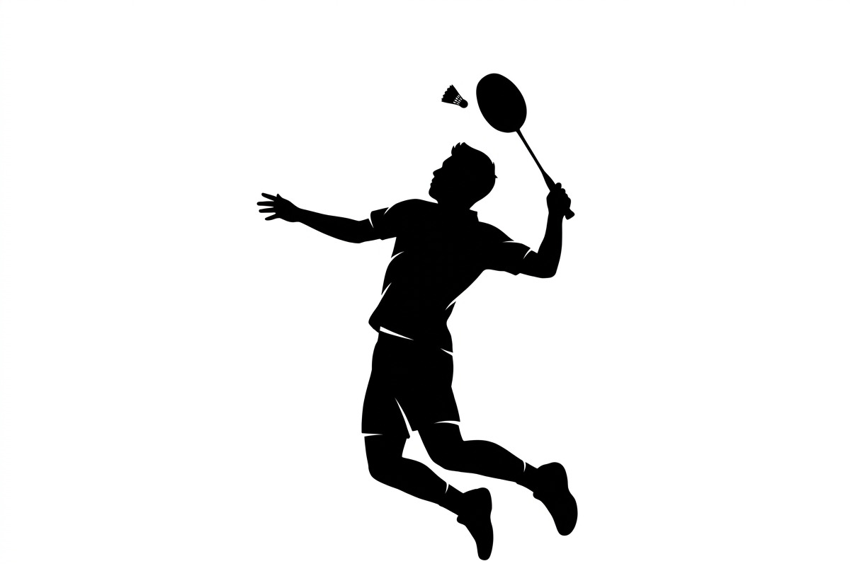 60 Badminton Player Smash Silhouette, a Person Illustration by Amazin_art (Photo 26 of 26)