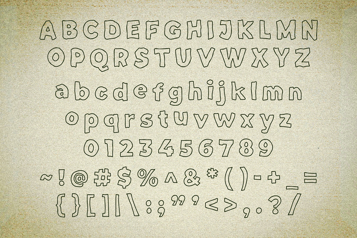 Agusto – Chunky Hand Drawn Font, a Handwritten Font by Mockmenot (Photo 6 of 10)