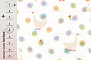 Duck and Flower Seamless Pattern Set, a Pattern Graphic by Nansirins Studio (Thumbnail 6 of 9)