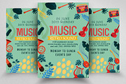 Musical Festival Flyer Template, a Flyer Template by Psd Templates (Thumbnail 1 of 2)