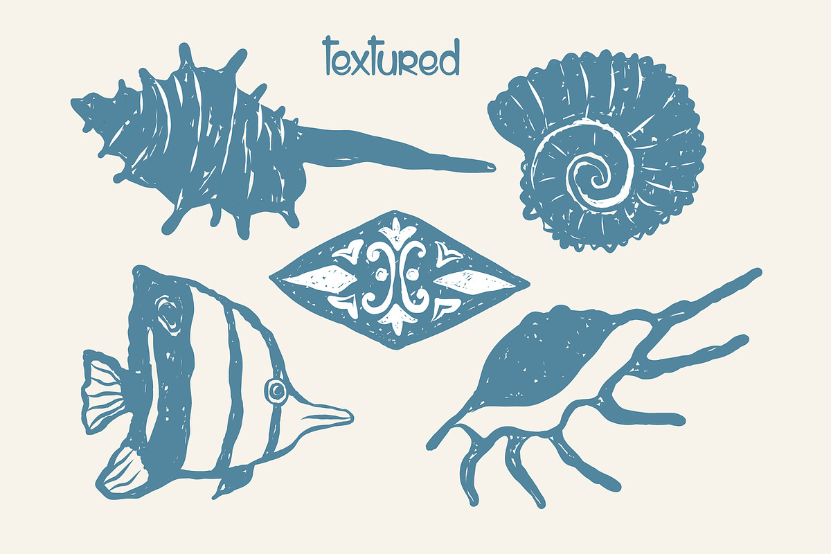 Coastal Life. Vector Illustrations., a Seasonal Illustration by Designwork (Photo 6 of 21)