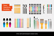 Art Supply Illustration Pack, a Work Illustration by Wingsart Studio (Thumbnail 2 of 12)