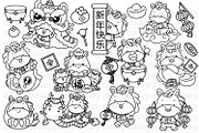Year of the Horse Chinese New Year, an Animal Illustration by Inkley Studio (Thumbnail 2 of 3)