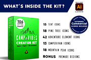 CAMP VIBES - Creator Kit, an Icon by Walking_Designs (Thumbnail 6 of 14)