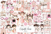 Cute Coquette Nurse Clipart, an Illustration by Markicha Art (Thumbnail 1 of 4)