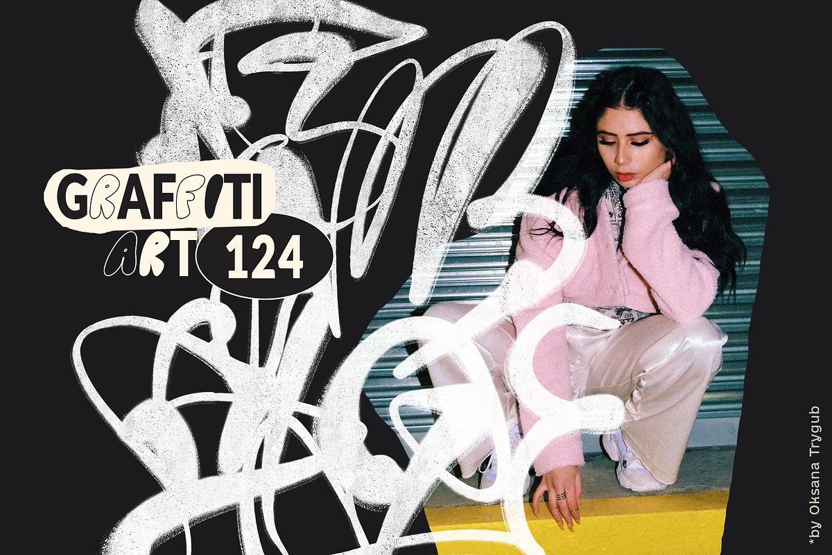 Graffiti Art & Grunge PNG Overlays, an Object Graphic by Oksana Trygub (Photo 5 of 19)