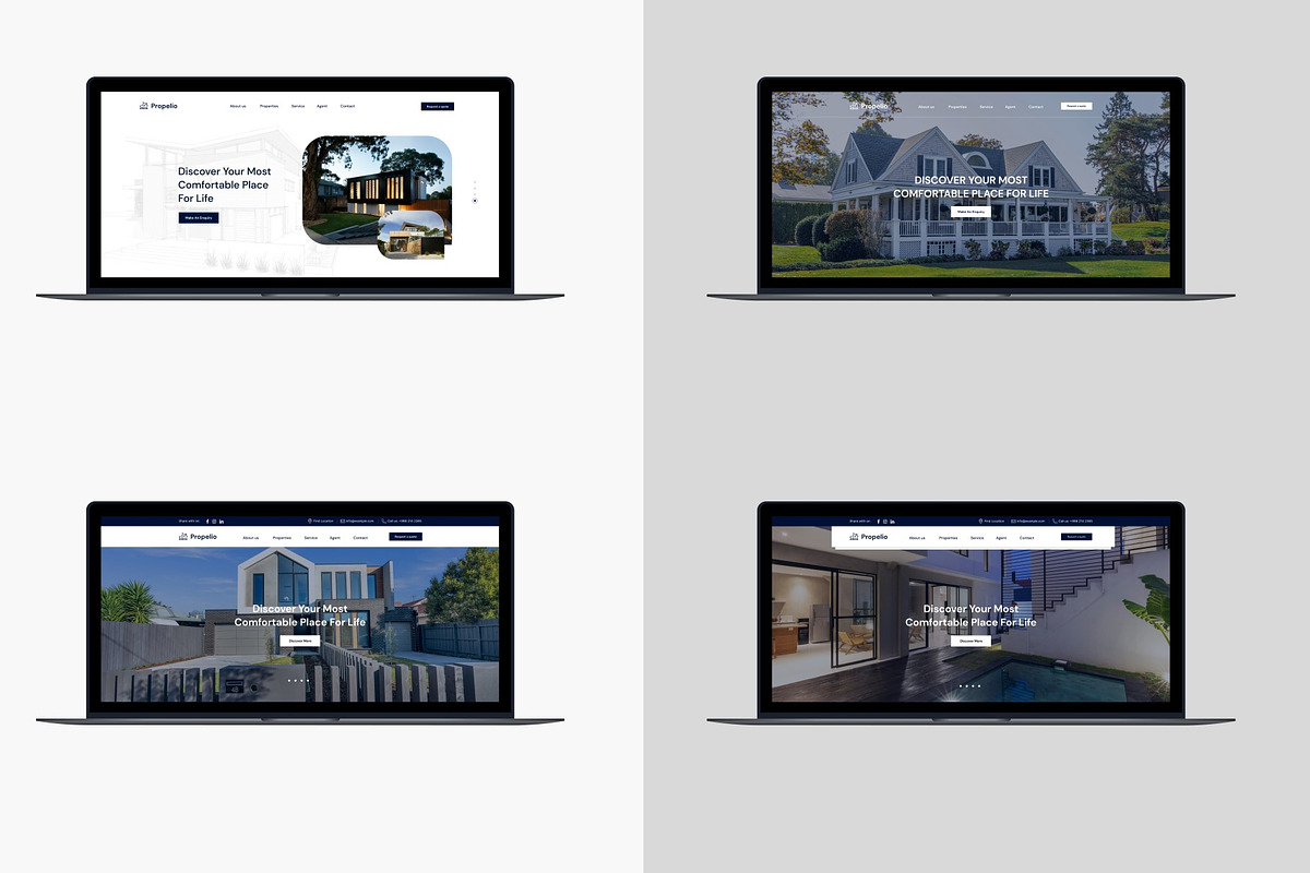 47 Website Header Layouts for Figma