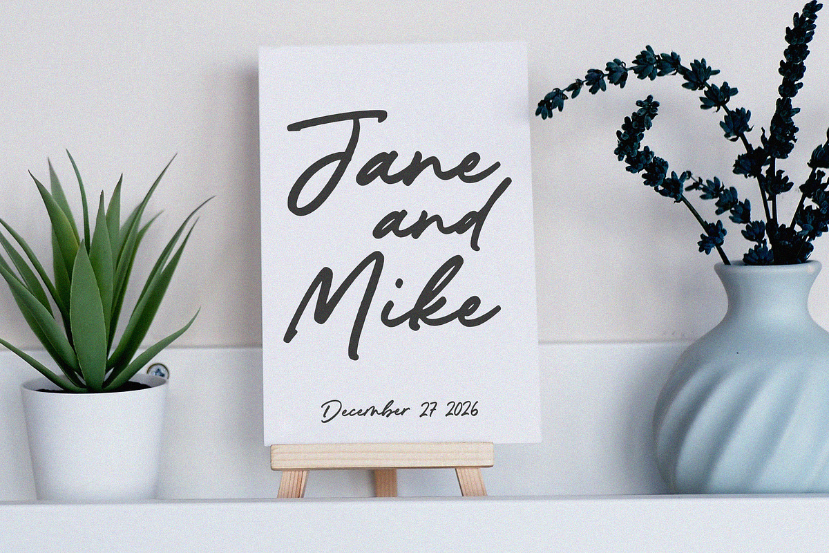 Silent Autograph Font, a Script Font by Timurtype (Photo 2 of 7)