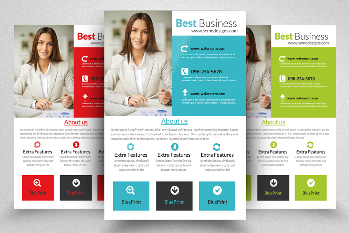 Creative Business Flyer Template, a Flyer Template by Psd Templates (Photo 1 of 3)