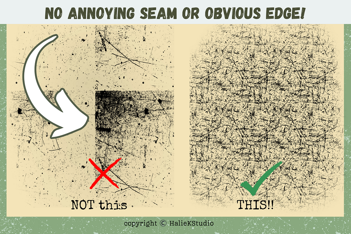 Seamless Grain Procreate Brushes, a Brush Add-On by HalieKStudio (Photo 4 of 9)