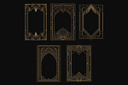 Elegant Art Deco 9 vertical Frames, a Decorative Illustration by Stanislav Kharchevskyi (Thumbnail 2 of 3)