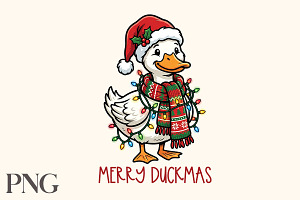 Merry Duckmas Christmas PNG